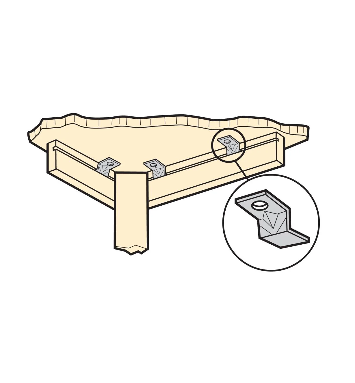 Lee Valley Tabletop Mounting Clamps - Image 3